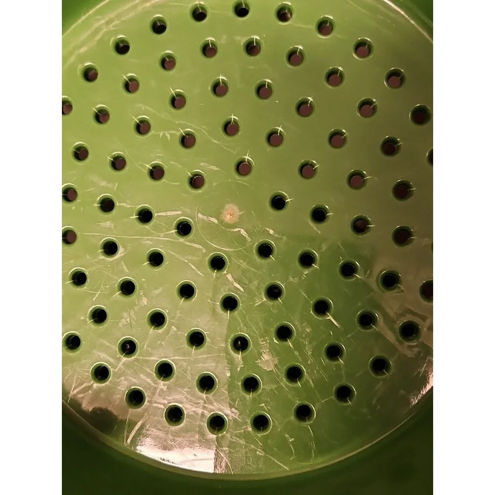 5 Pc Tupperware Green Microwave Smart Steamer & Accessories No Reservoir READ